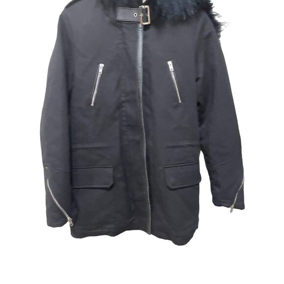 MAJE GAFETY FUR‎ PARKA SIZE MEDIUM New with Tags - Picture 7 of 14
